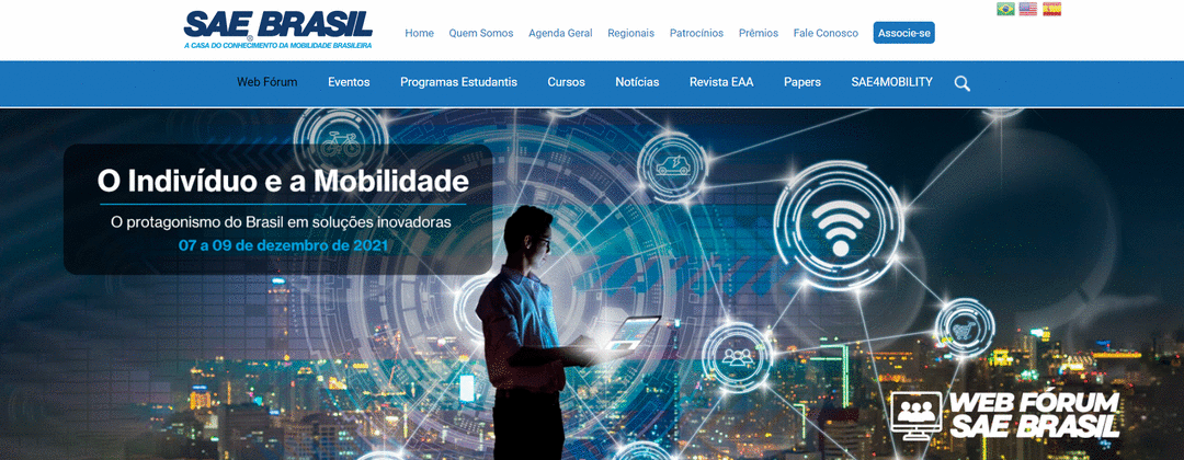 Web Fórum SAE BRASIL 2021 destaca o indivíduo e a mobilidade